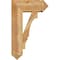 Ekena Millwork Balboa Arts and Crafts Rough Sawn Bracket w/ Offset Brace, Western Red Cedar, 8"W x 20"D x 32"H BKT0806X20X32BOA03RWR - alternate 2